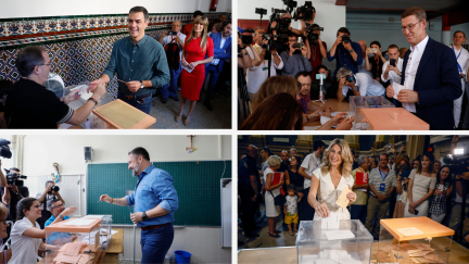 Pedro Sánchez, Alberto Núñez Feijóo, Santiago Abascal y Yolanda Díaz han votado durante la mañana.
