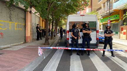 El tiroteo se ha producido en la calle Lasierra Purroy, en el barrio zaragozano de Torrero. / Ester López