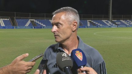 Fran Escribá, tras el partido. Foto: Aragón Deporte