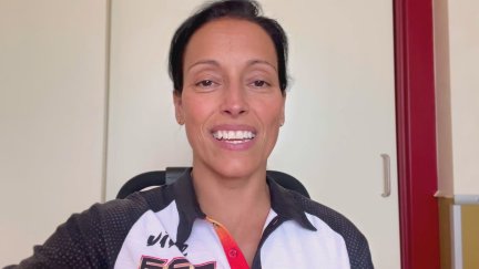 Teresa Perales, antes de partir hacia el Mundial de Manchester