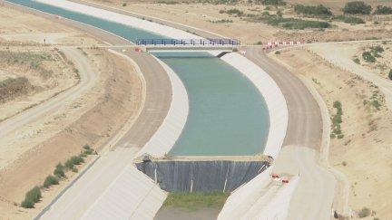 El embalse de Almudévar podrá almacenar 170 hectómetros cúbicos de agua.