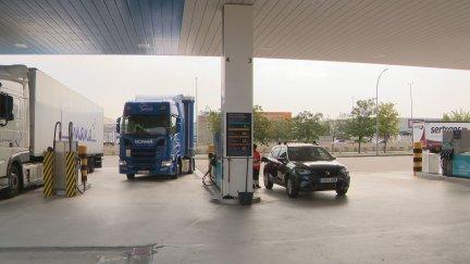 La primera estación de servicio de biocombustible está en Plaza.