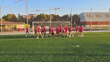 Entrenamiento del Zaragoza CFF.