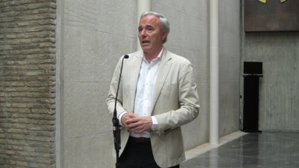 El candidato del PP a la Presidencia de Aragón, Jorge Azcón. / Europa Press