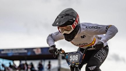 Imagen de una prueba de BMX.
