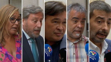 Portavoces de los grupos de la oposición.