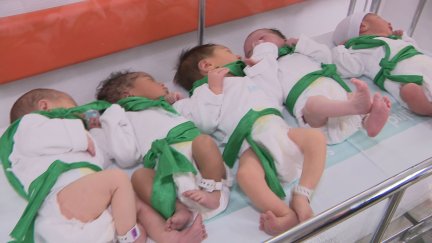 Los cincos nuevos miembros de la peña El Chupetín de Huesca.