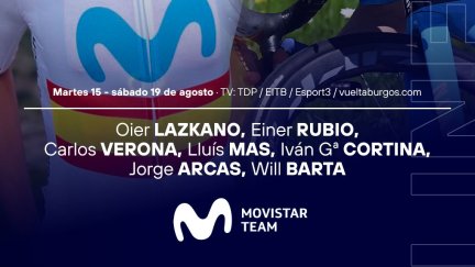 Este es el equipo que presentará el Movistar Team en la Vuelta a Burgos.