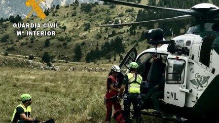 Efectivos del Greim realizan un rescate este fin de semana. / Guardia Civil