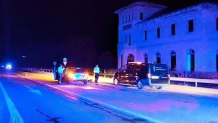 El atropello tuvo lugar en la N-420, a la altura de Alfambra (Teruel). / Guardia Civil de Teruel