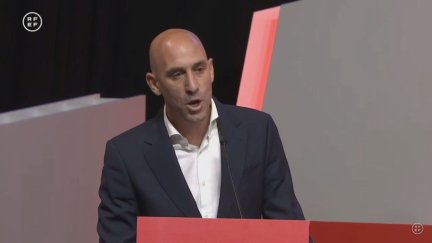 Luis Rubiales este viernes en su comparecencia ante la RFEF.