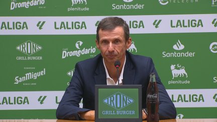 Cuco Ziganda ha comparecido este lunes en la sala de prensa tras el duelo ante el Racing de Santander.