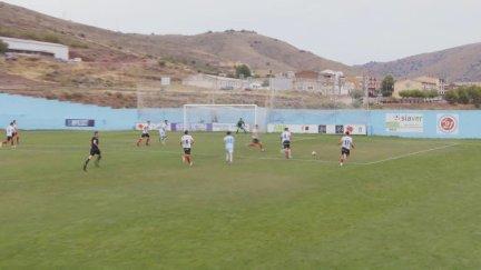 Lance del CD Brea - UD Barbastro. Foto: Aragón Deporte