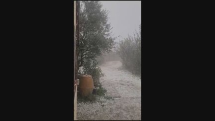 Granizo en Retascón.