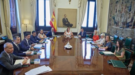 La presidenta del Congreso, Francina Armengol, preside la primera reunión de la Mesa del Congreso de los Diputados. / Europa Press