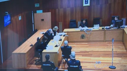 Imagen del juicio que se está celebrando en la Audiencia de Zaragoza.