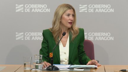 Mar Vaquero, portavoz del Gobierno, durante su intervención tras el Consejo de Gobierno