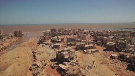La rotura de dos presas ha arrasado buena parte de la ciudad de Derna, la cuarta más importante del país.