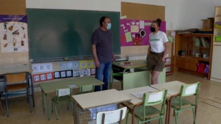 El colegio de Alacón tuvo que cerrar el curso pasado por falta de alumnos.