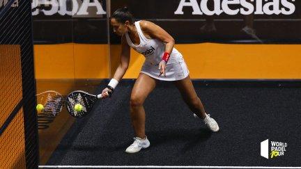 Majo Sánchez Alayeto durante un encuentro de este torneo.