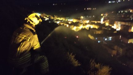 Imagen de los últimos trabajos de retén, ya finalizados. / Diputación de Huesca