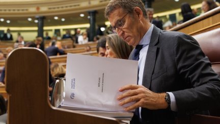 El candidato del Partido Popular durante la segunda sesión del debate de investidura. / Europa Press.