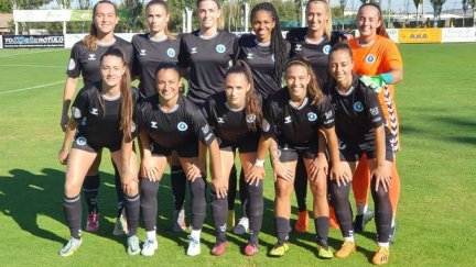Once inicial del Zaragoza CFF contra el CD Pradejón.