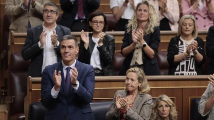Pedro Sánchez en el Congreso durante el debate de la fallida investidura de Núñez Feijóo. (EFE/Sergio Pérez)