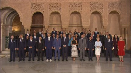 Foto de grupo de la Cumbre Europea que se celebra en Granada.