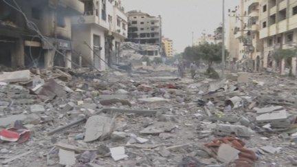 La respuesta israelí sobre Gaza ha provocado 187.000 desplazados, que huyen del asedio y las bombas.