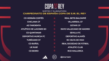 El Tardienta se medirá al Getafe en la primera ronda de la Copa del Rey.