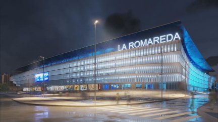 Recreación del nuevo campo de la Romareda.