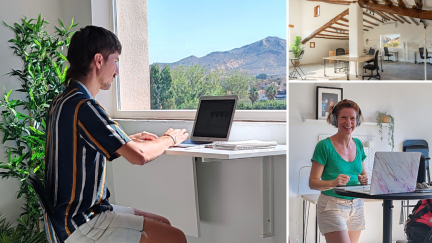 Espacio de coworking Despertadores Rurales Inteligentes, en Oliete (Teruel).