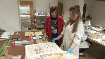 Curso de restauración impartido por la Fundación Santa María de Albarracín.