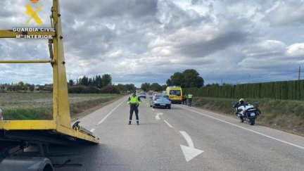 El siniestro ha tenido cortada la vía durante 20 minutos. | Guardia Civil