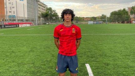 Daniel Escolá, durante su participación en el training camp de la selección española de Rugby 7.