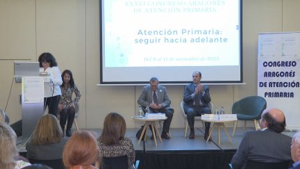 Imagen de la inauguración del 36 Congreso Aragonñes de Medicina de Familia