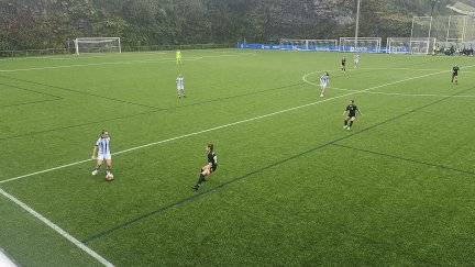 Imagen del duelo del Zaragoza CFF ante la Real Sociedad B.
