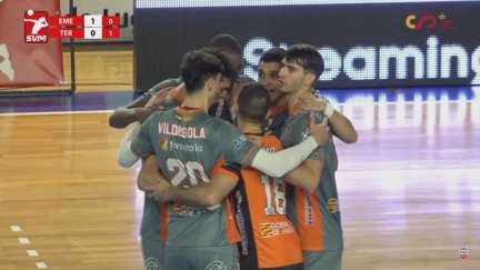 Pamesa Teruel celebra un punto.