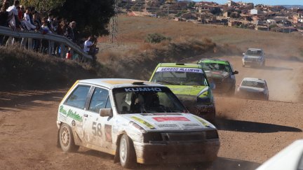 Gonzalo Santafé, piloto de la División II, en el XXI Autocross de Aguaviva.