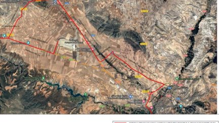 La carretera N-234, en Teruel, se corta este lunes por obras de mejora de la seguridad vial. | Ministerio de Transportes