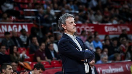 Porfirio Fisac, durante el duelo ante el BC Kalev/Cramo.