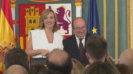 Pilar Alegría ha recogido de Miquel Iceta la parte de su cartera correspondiente a Deporte.