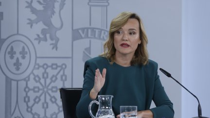 La portavoz del Gobierno, Pilar Alegría. / EFE