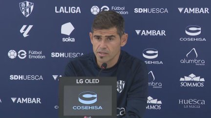 Antonio Hidalgo, durante la rueda de prensa. Foto: Aragón Deporte