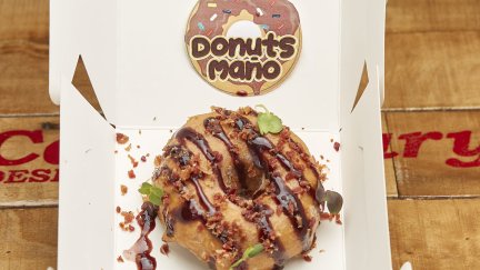 'Donut maño', del restaurante 'La Cava'./ Cafés y bares zaragoza.