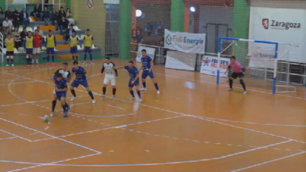Lance del partido. Foto: Aragón Deporte