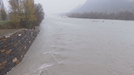 Río Aragón este sábado.