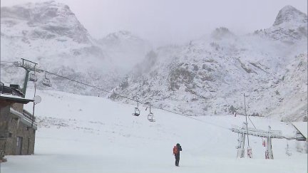Imagen de la estación de Formigal este lunes.