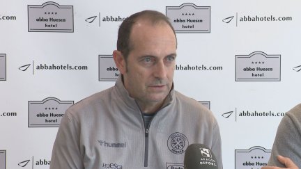 José Nolasco durante la rueda de prensa previa al partido ante Torrelavega